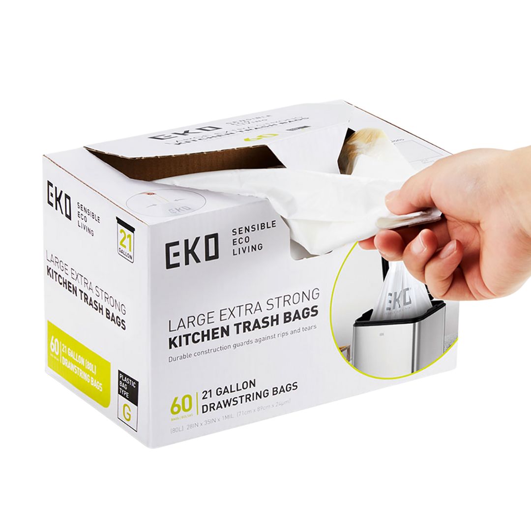 Box of Size G Bin Liners 50L-90L, 60 bags