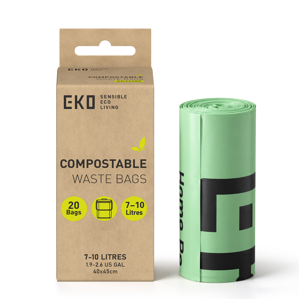 Compostable Bin Liners 7L-10L, 20 Bags