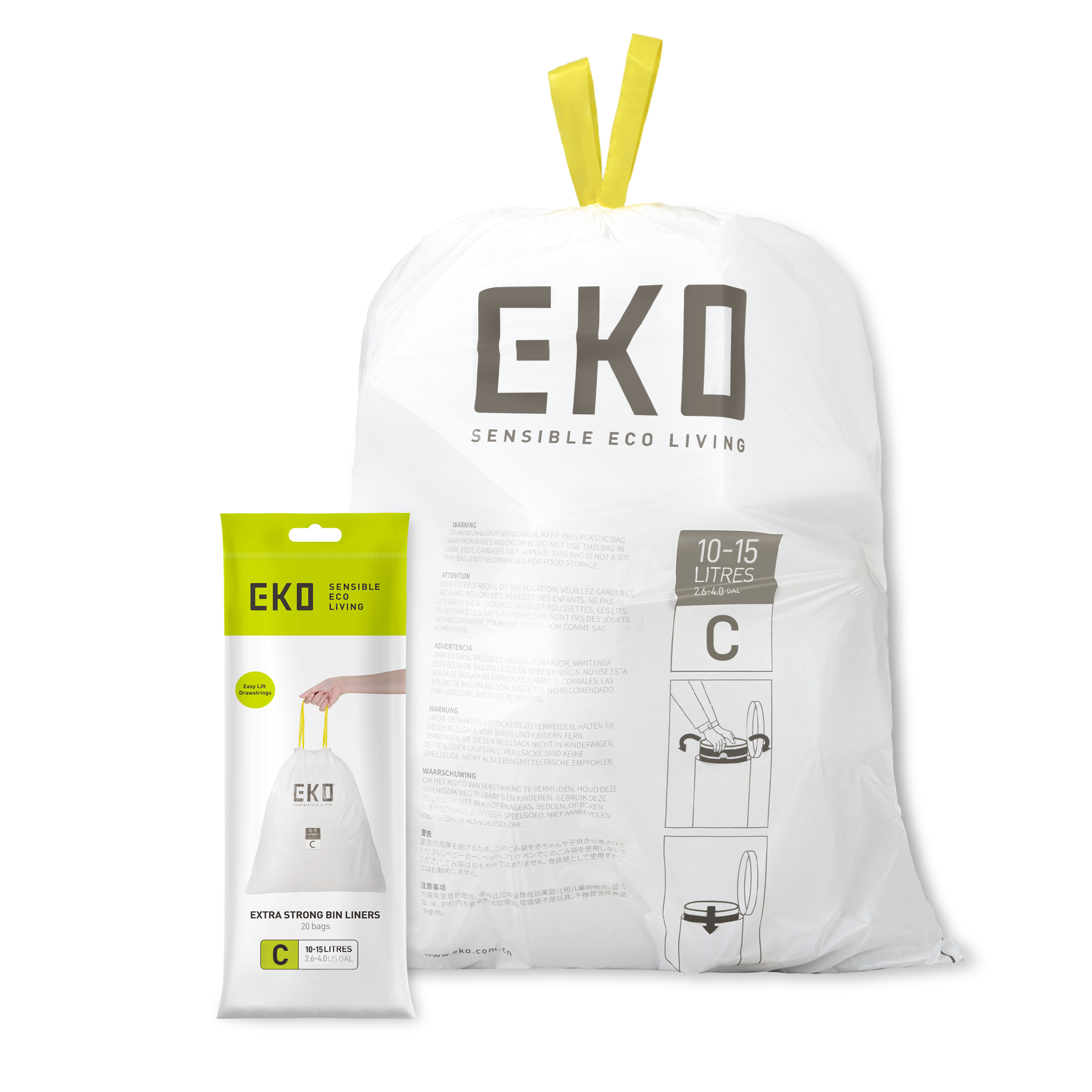 C Bin Liners 15L 20 bags