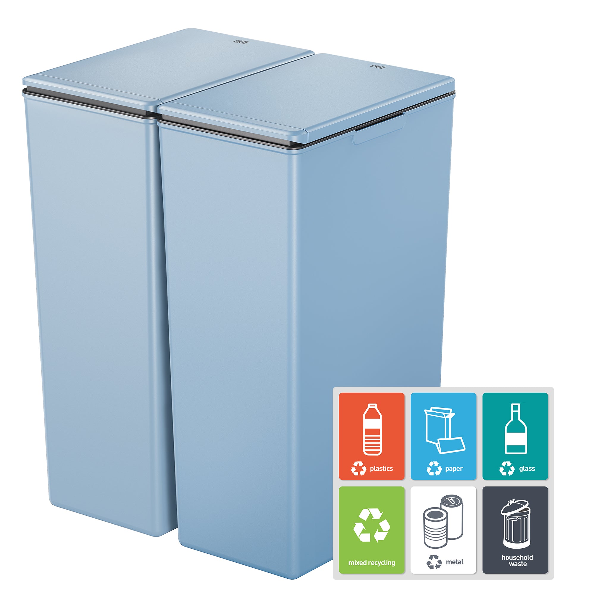 Morandi Touch Bin Twin Pack