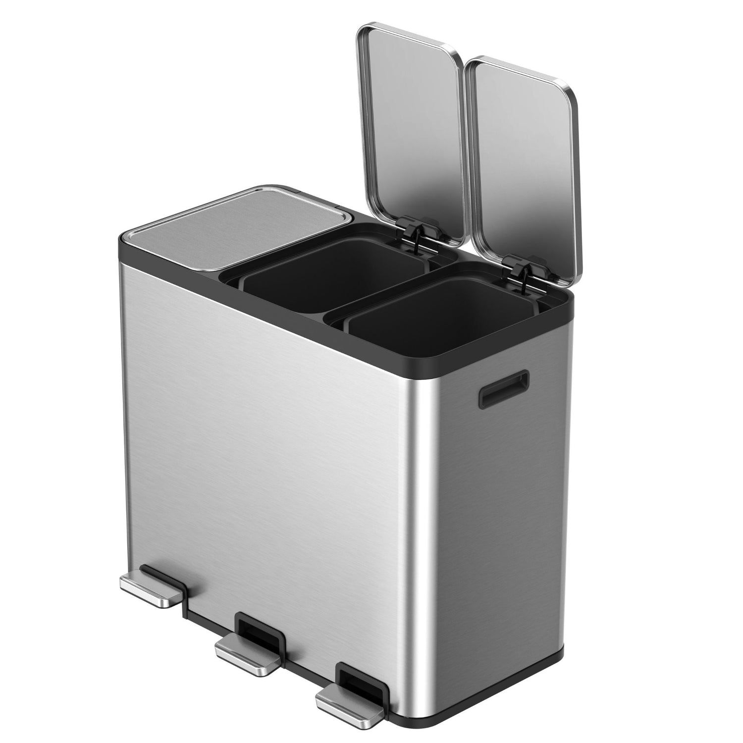 Ecocasa Recycling Pedal Bin 20L+20L+20L