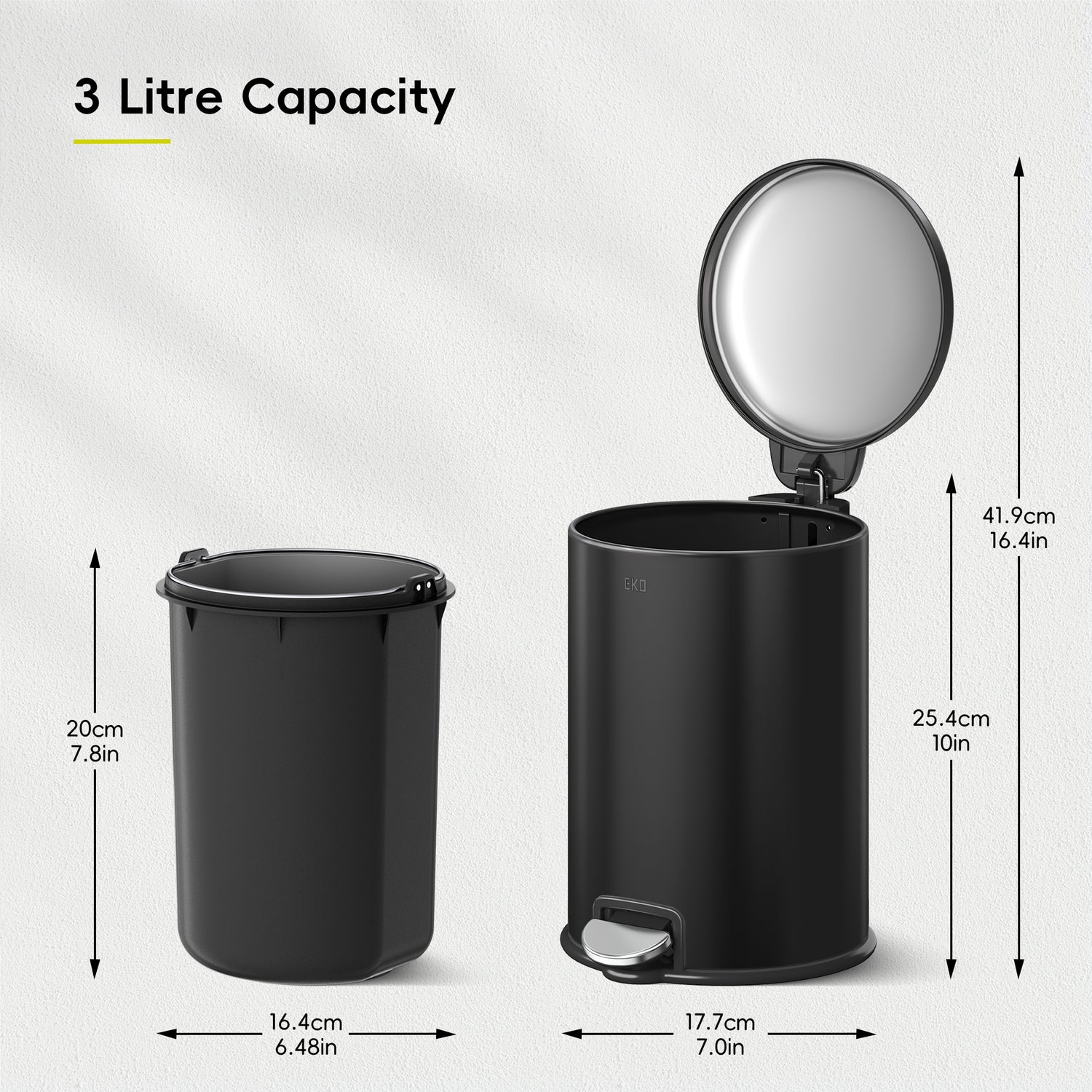 Serene Pedal Bin 3L