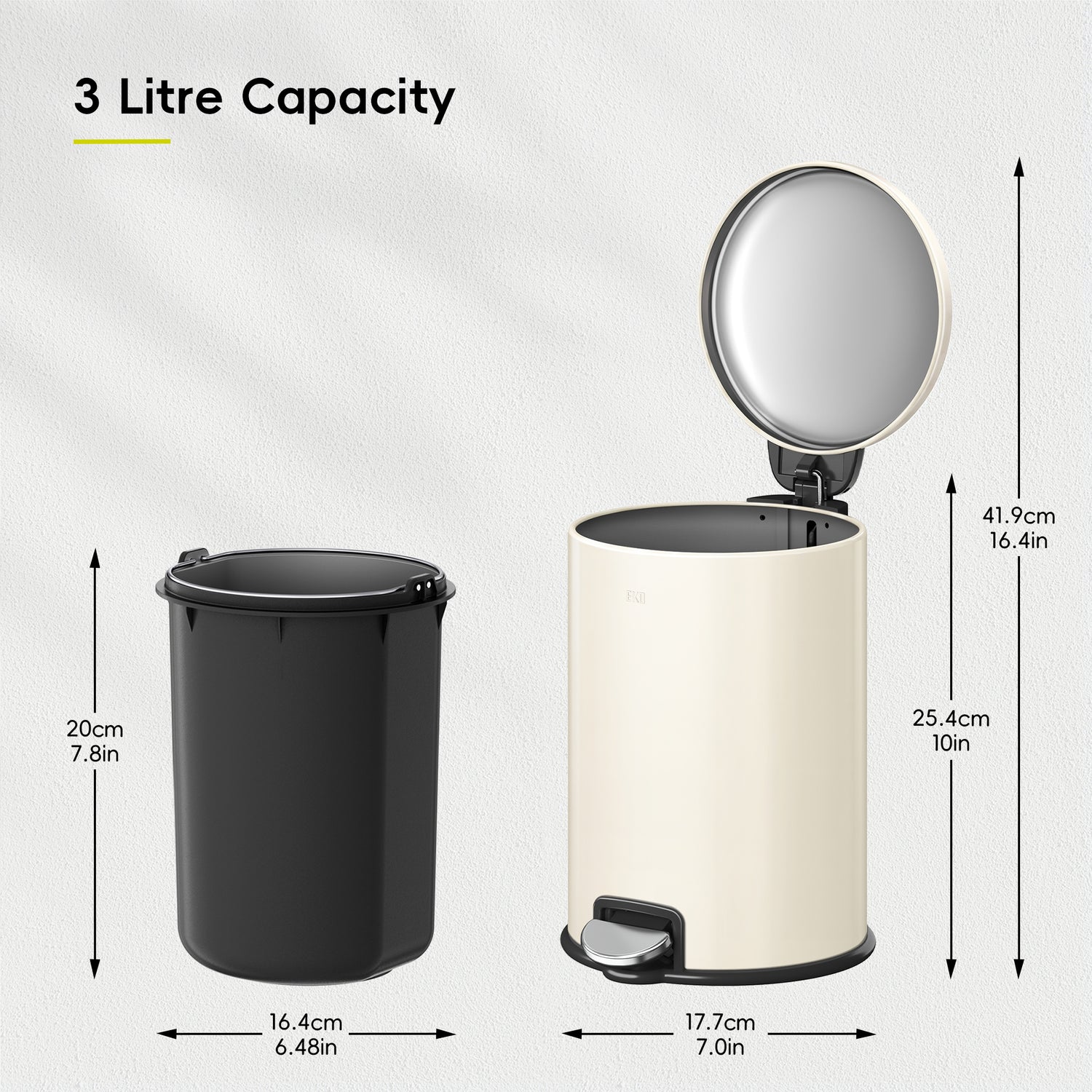 Serene Pedal Bin 3L