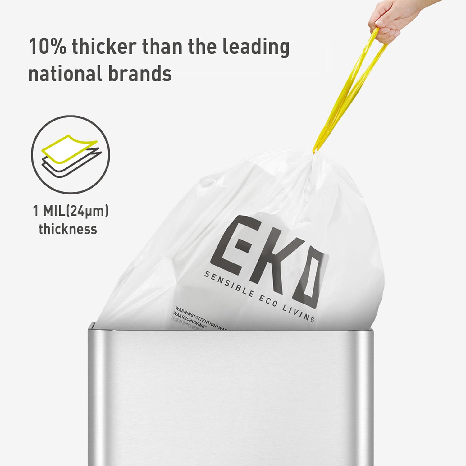 Size E Bin Liners 25L-35L, 12 bags