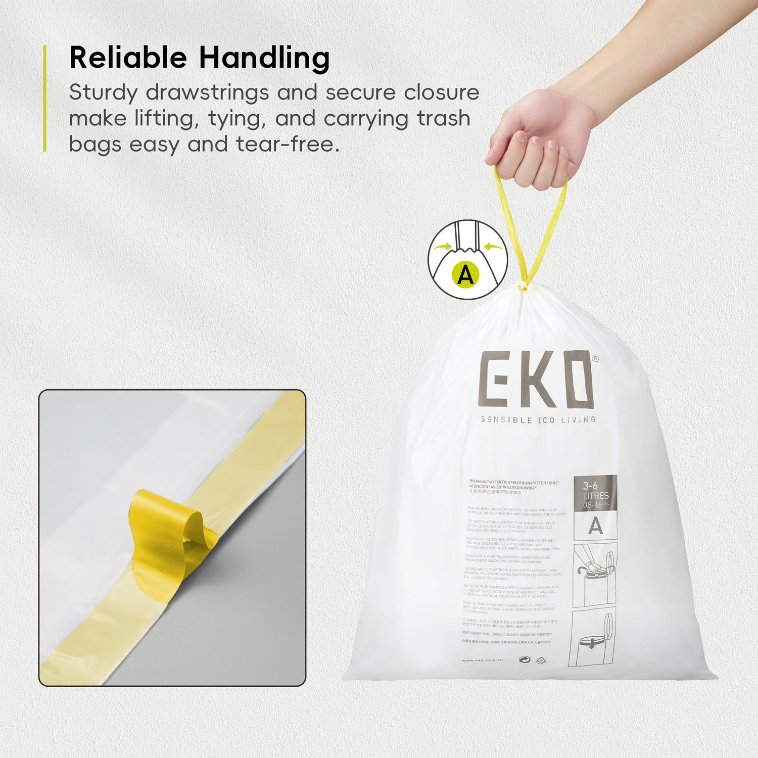 Box of Size A Bin Liners 3L-6L