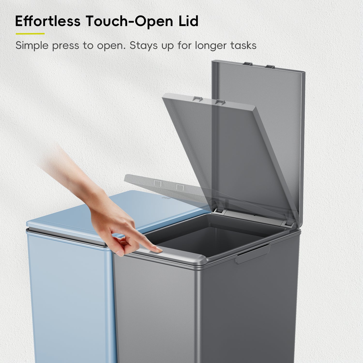 Morandi Touch Bin 40L Twin Pack