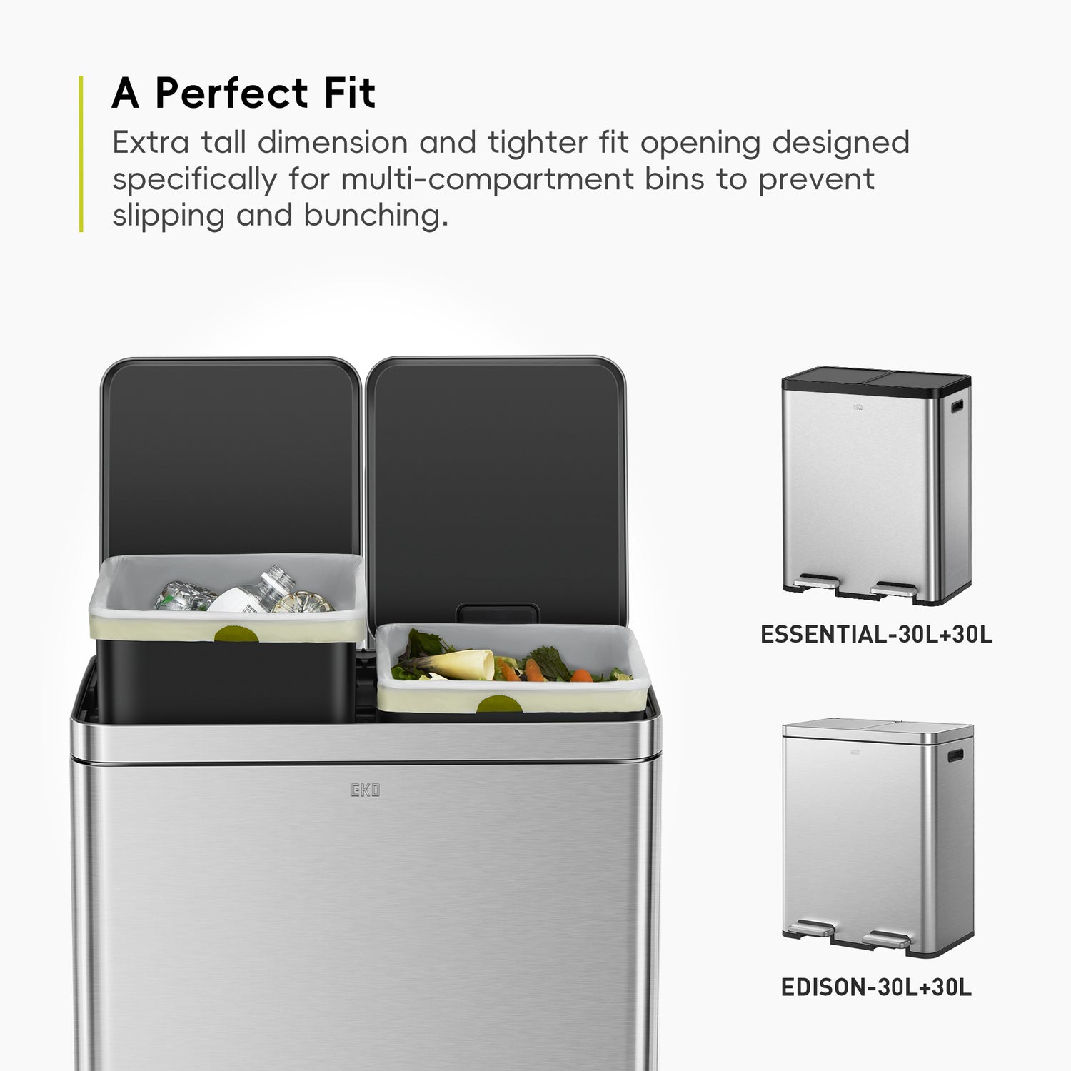 Size F-1 Bin Liners 18L-30L, 20 bags