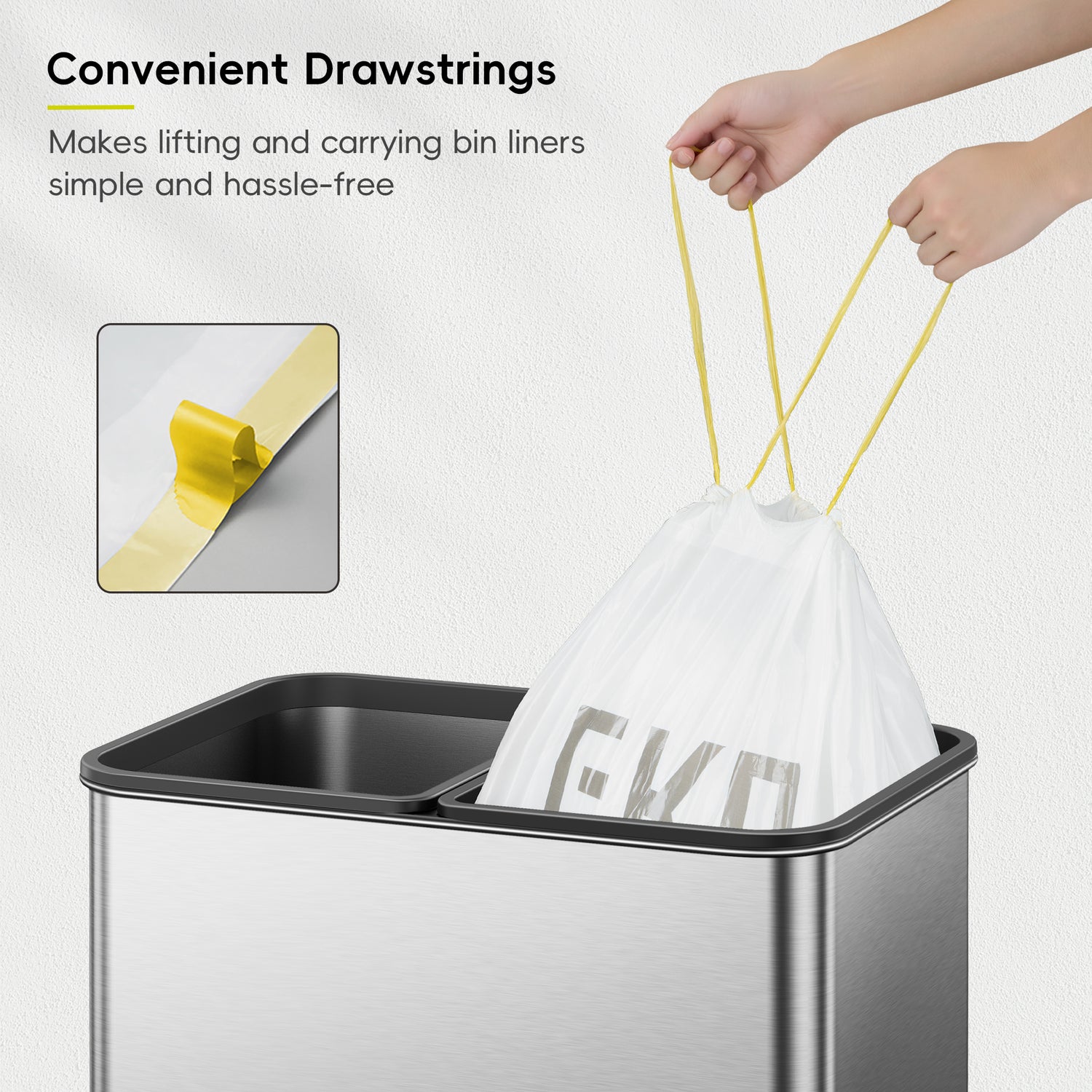 Size K Bin Liners 30L-35L, 12 bags