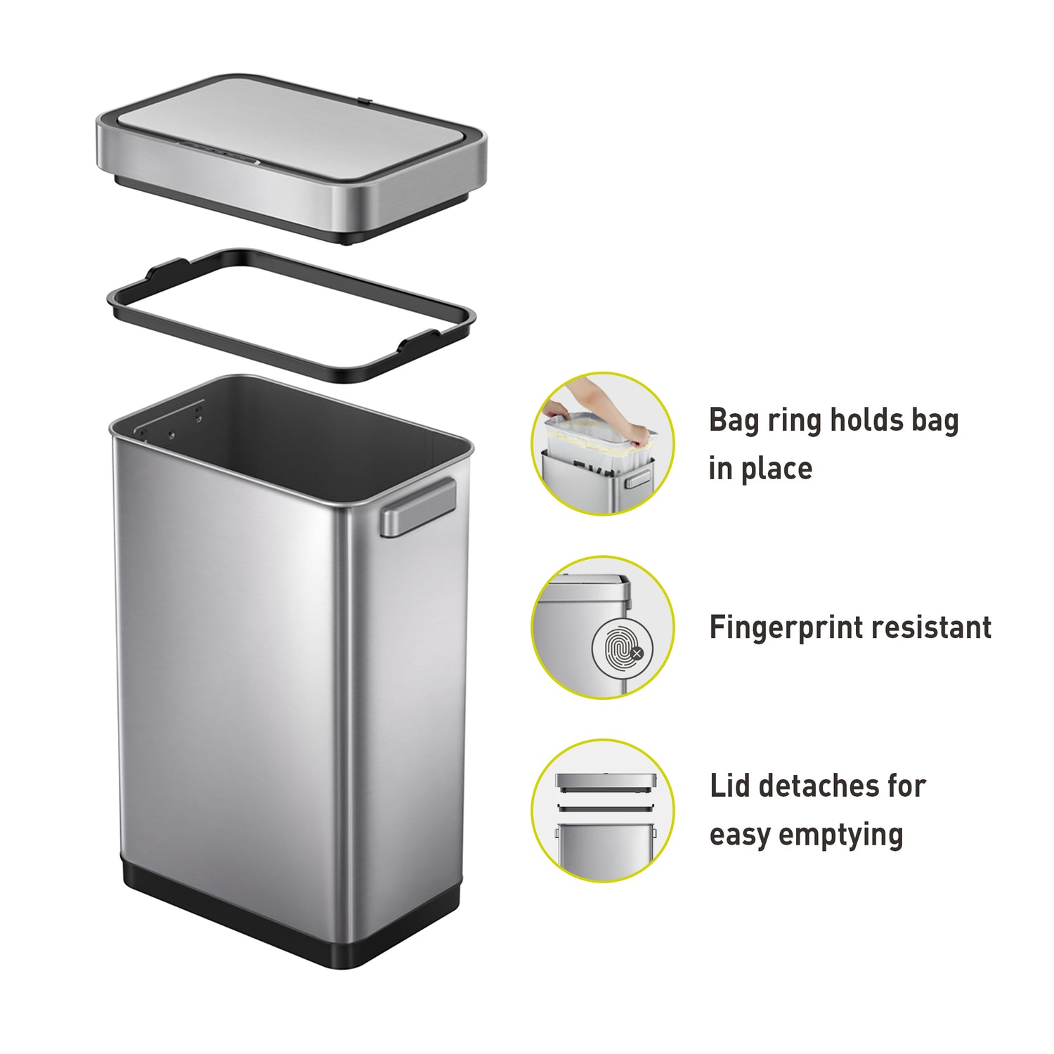 Deluxe Mirage T Sensor Bin 50L