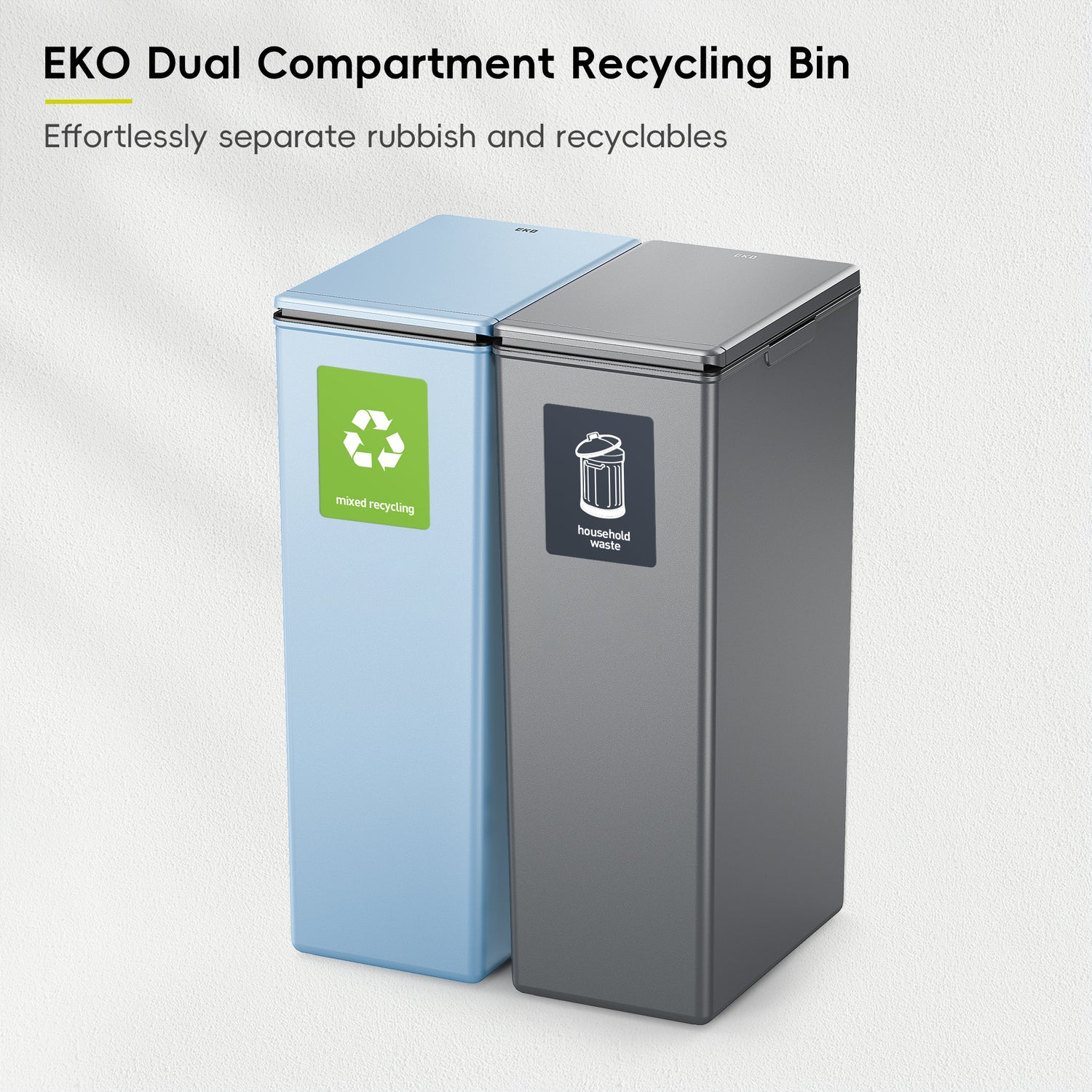 Morandi Touch Bin 40L Twin Pack