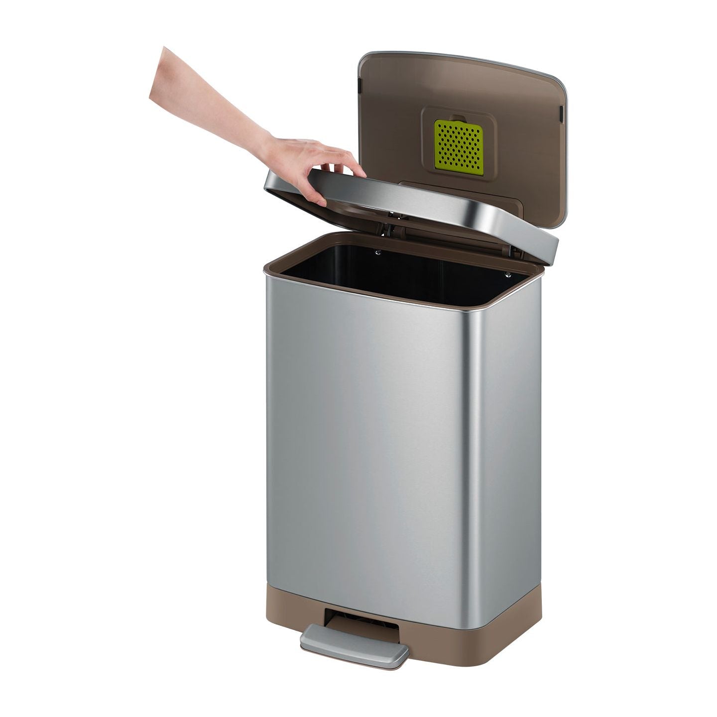 kitchen bin with pedal Hudson Pedal Bin 50L