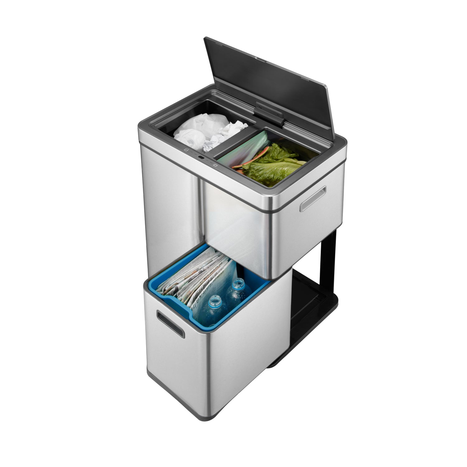 Mirage Plus Recycling Sensor Bin 30L+15L+15L