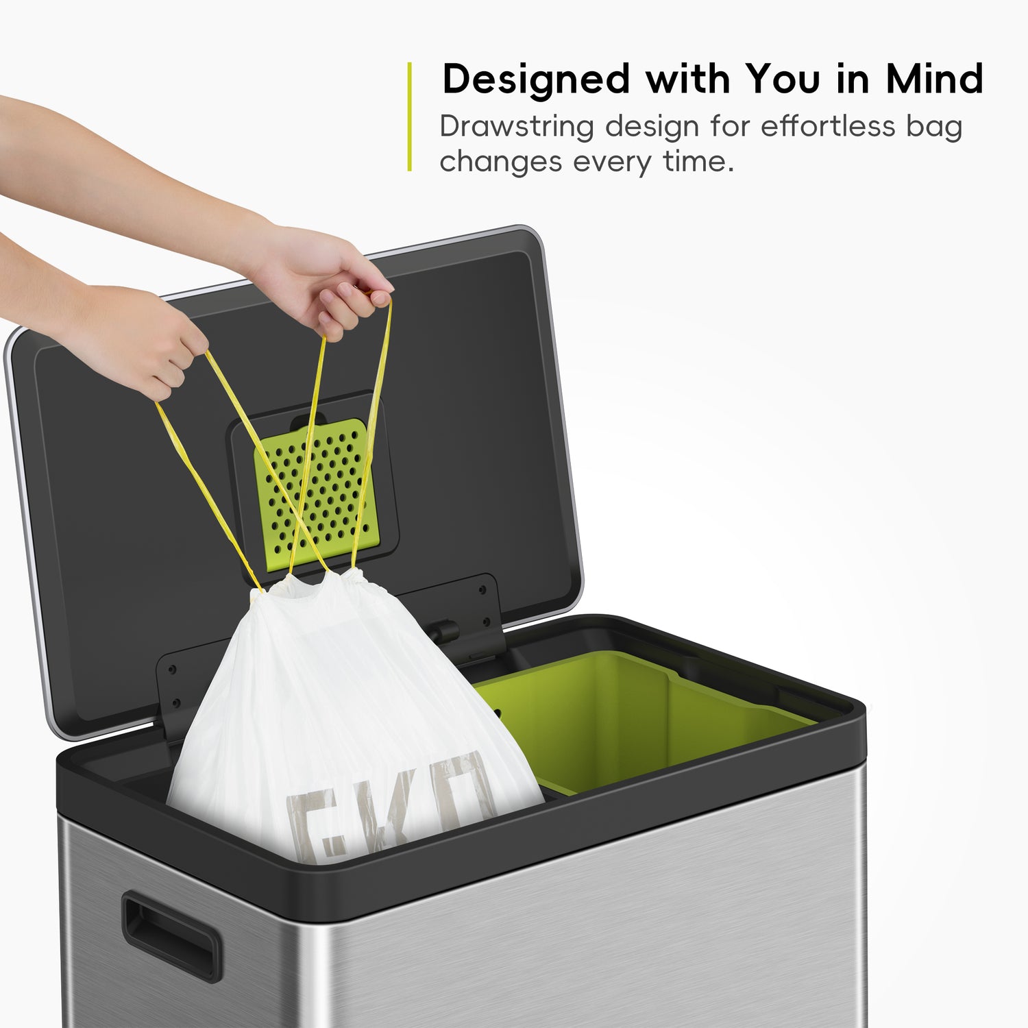 3 Pack of Size F-1 Bin Liners 18L-30L
