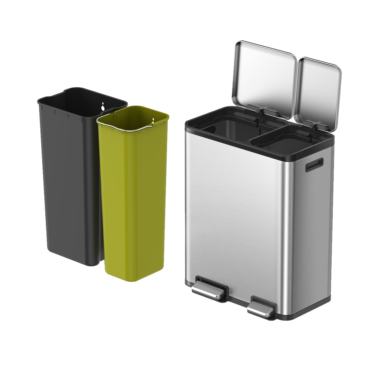 Ecocasa Recycling Pedal Bin 30L+20L