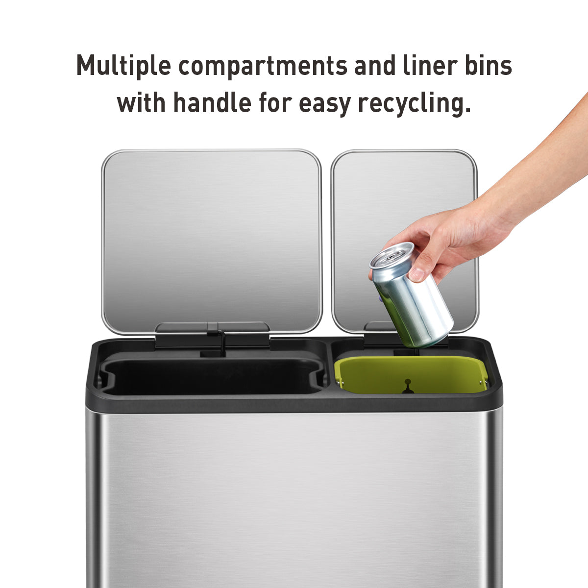 Ecocasa Recycling Pedal Bin 30L+20L