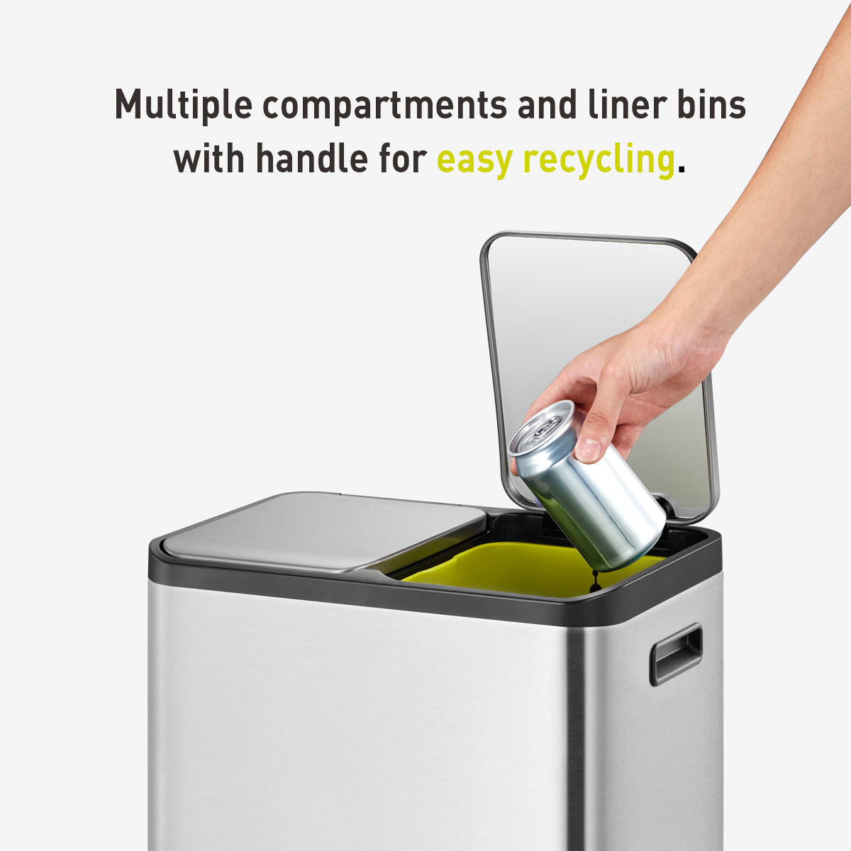 Ecocasa Recycling Pedal Bin MT 30L+30L