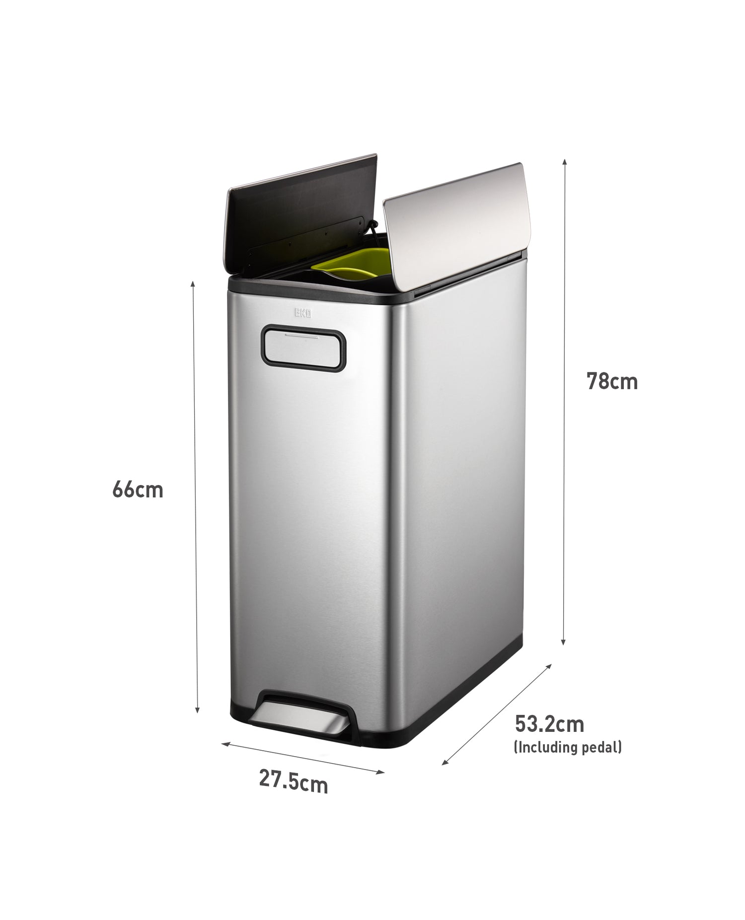Ecofly Recycling Pedal Bin 20L+20L