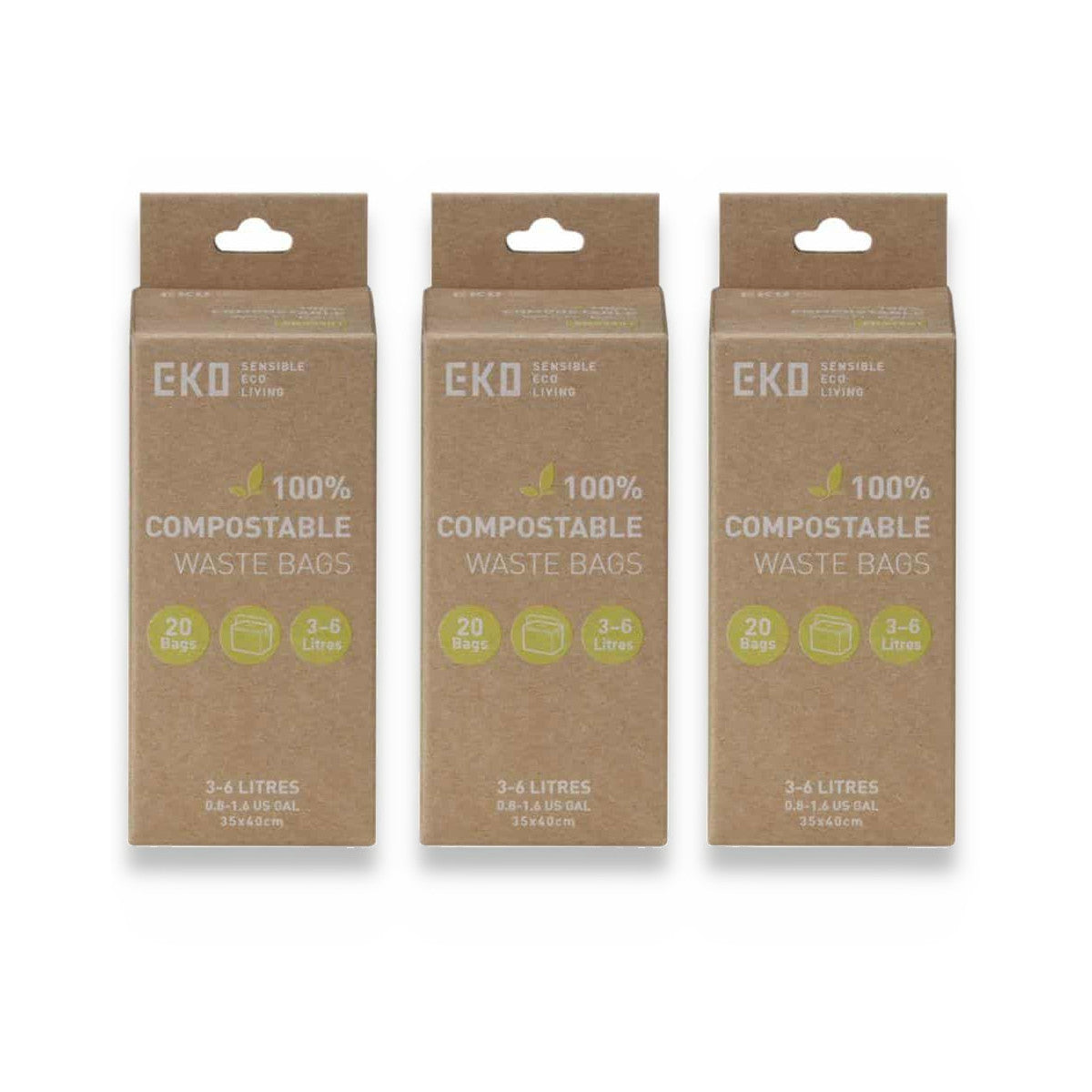 Compostable Bin Liners 3L-6L, 20 Bags