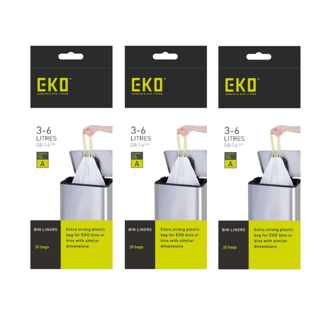 Bundle of Size A Bin Liners 3L-6L