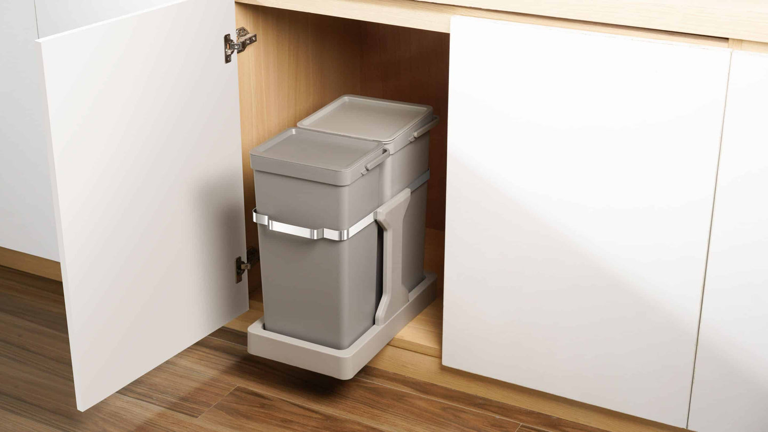 Deco Duo Pull Out Recycling Bin 20L+15L