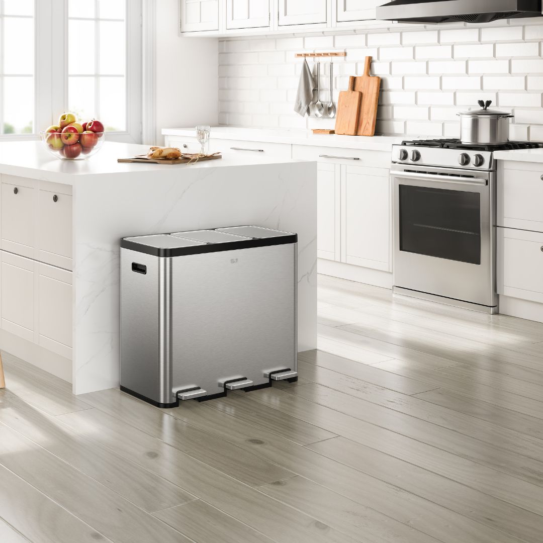 Ecocasa Recycling Pedal Bin 20L+20L+20L
