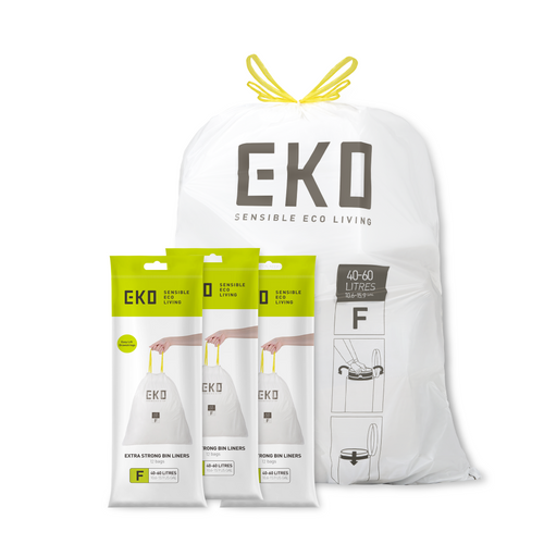 3 Pack of Size F Bin Liners 40L-60L