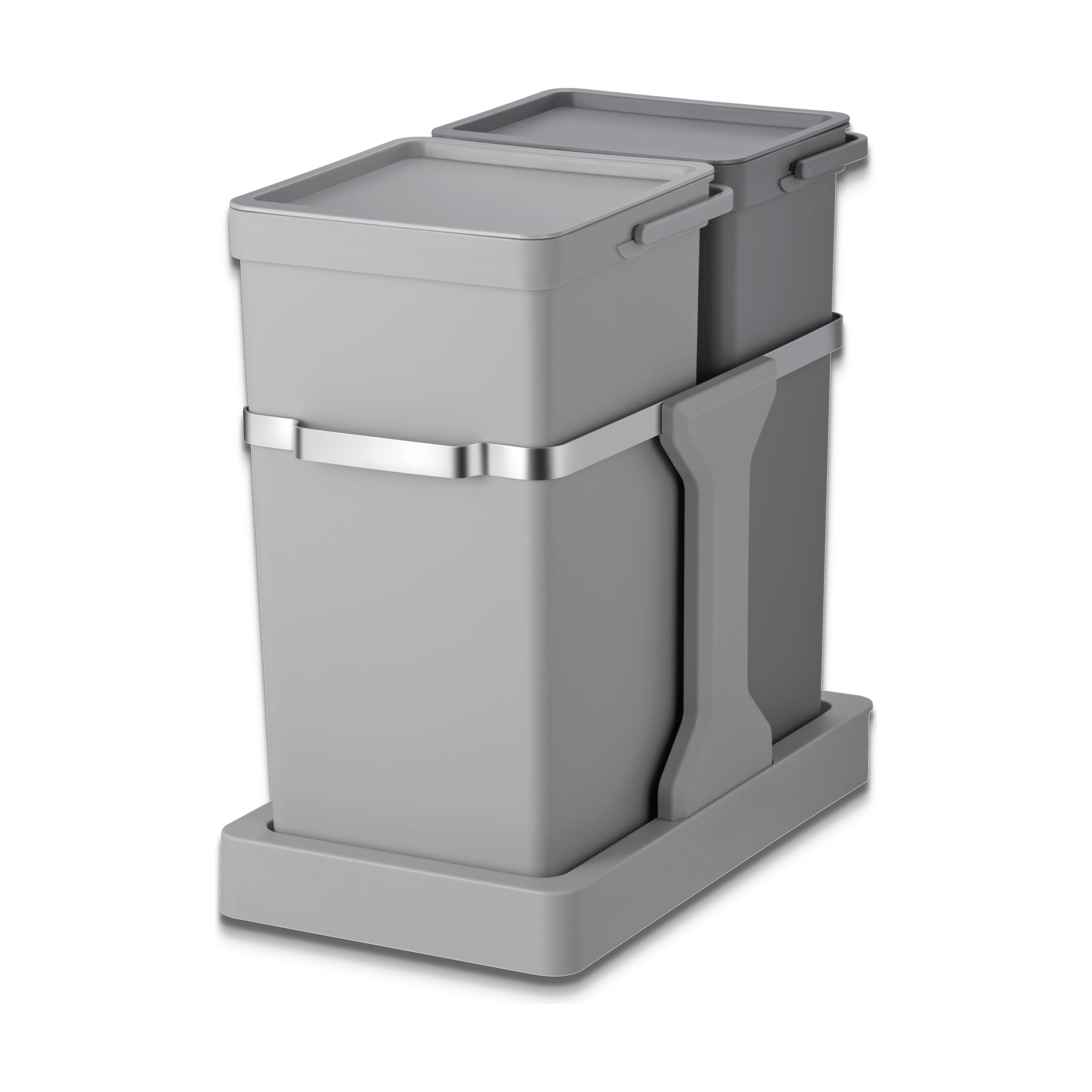 Deco Duo Pull Out Recycling Bin 20L+15L